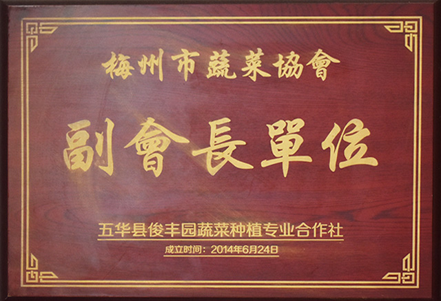 梅州市蔬菜協會副會長(cháng)單位
